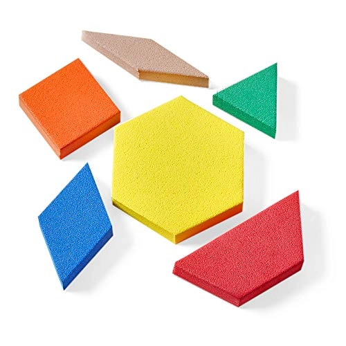 ETA hand2mind Foam Pattern Blocks - 100 pieces