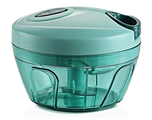 EARTHY SENSES Mini Handy Vegetable Chopper - 550ml Triple-layer blades