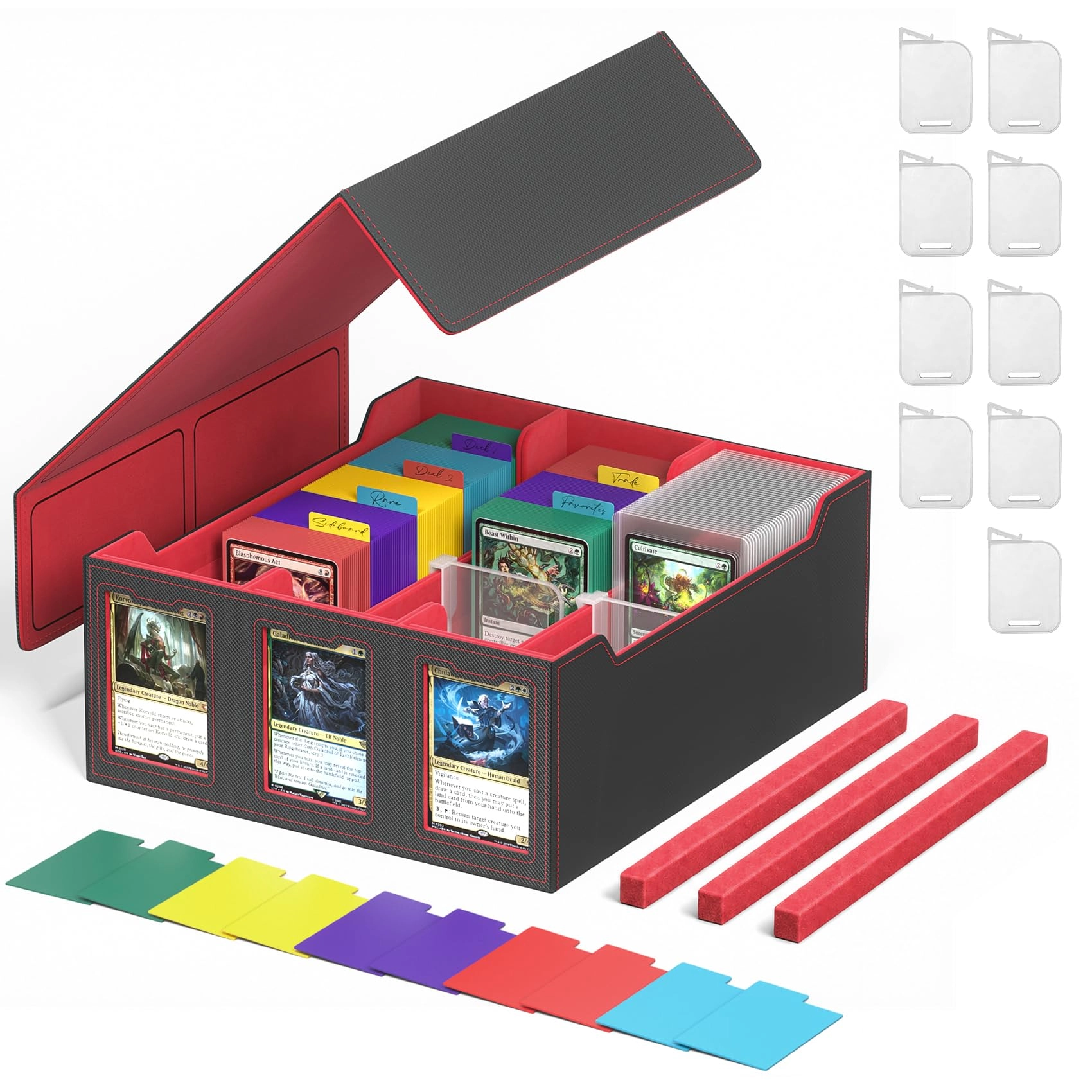 Foluck 3-Row Card Storage Box - 2500+ cards
