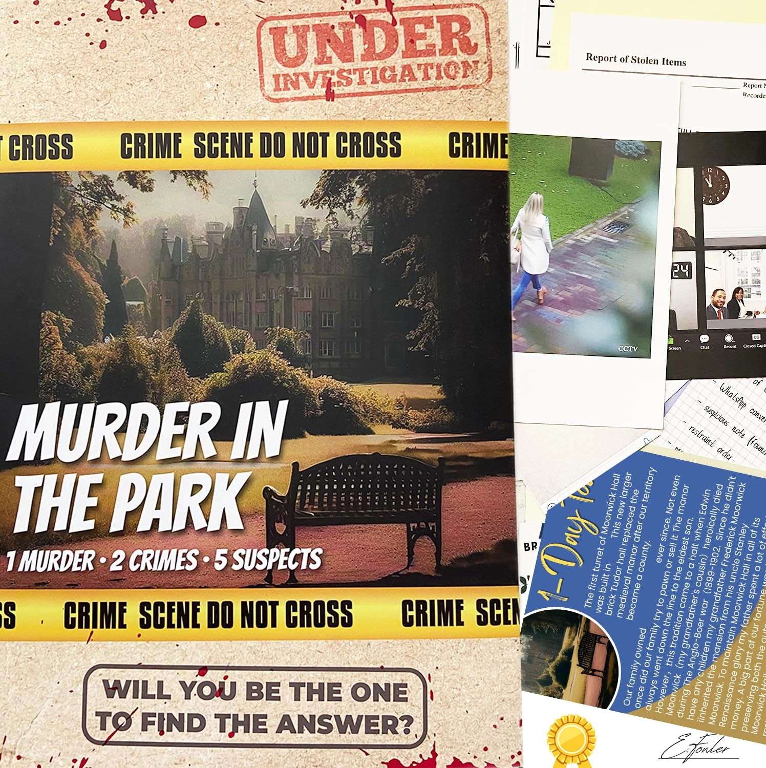 cardly Cold Case Files: Murder in the Park