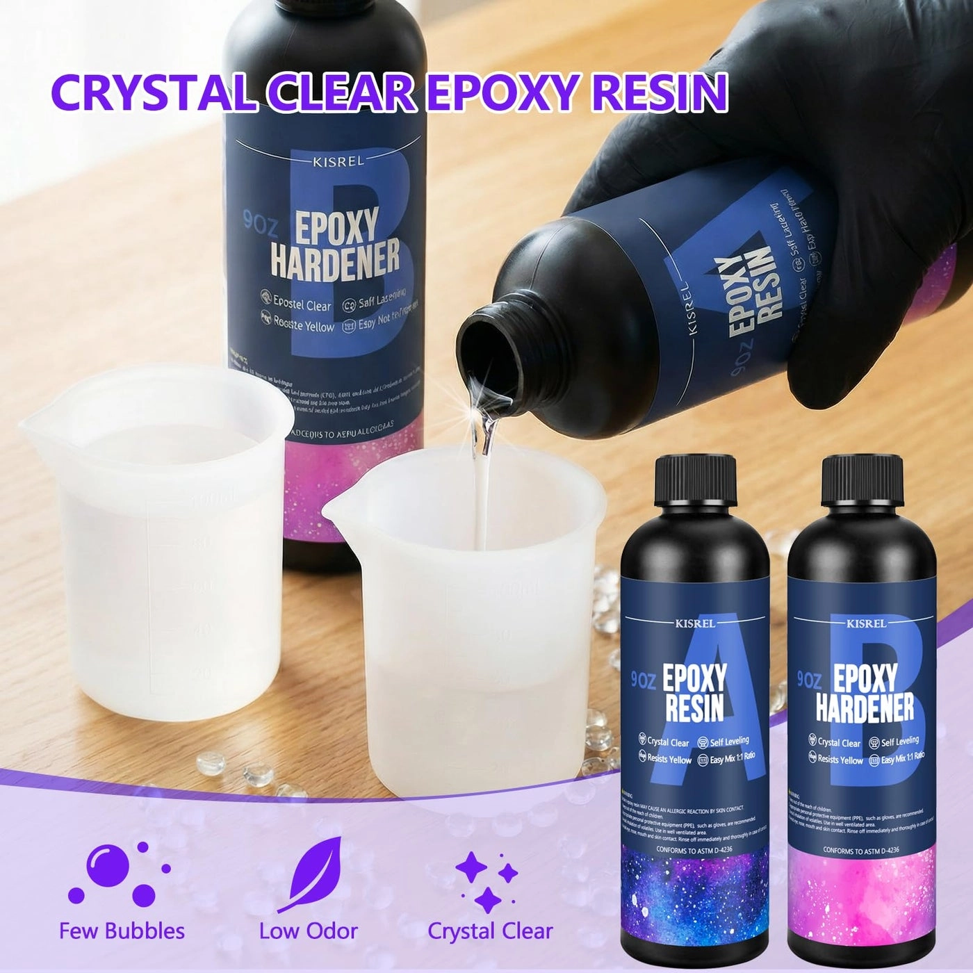 Epoxy Resin - 18oz Clear 2 Part + Silicone Alphabet Resin molds + Jewelry Making Kits