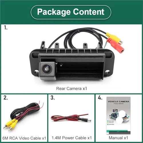 Rear View Camera Fisheye - Night vision Wired 1080P