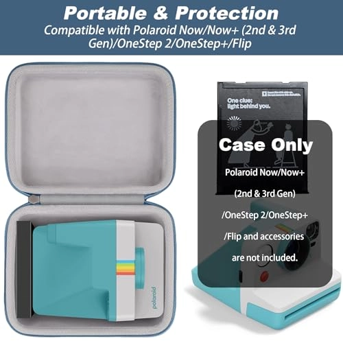 Hard Travel Case - Polaroid I-2, Now+ 2nd Generation I-Type, Originals Now+, OneStep 2, OneStep+ Instant Film Camera