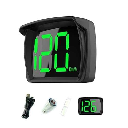 Shkalacar Car HUD Headup Display - KM/H MPH GPS + Car Charge Adapter