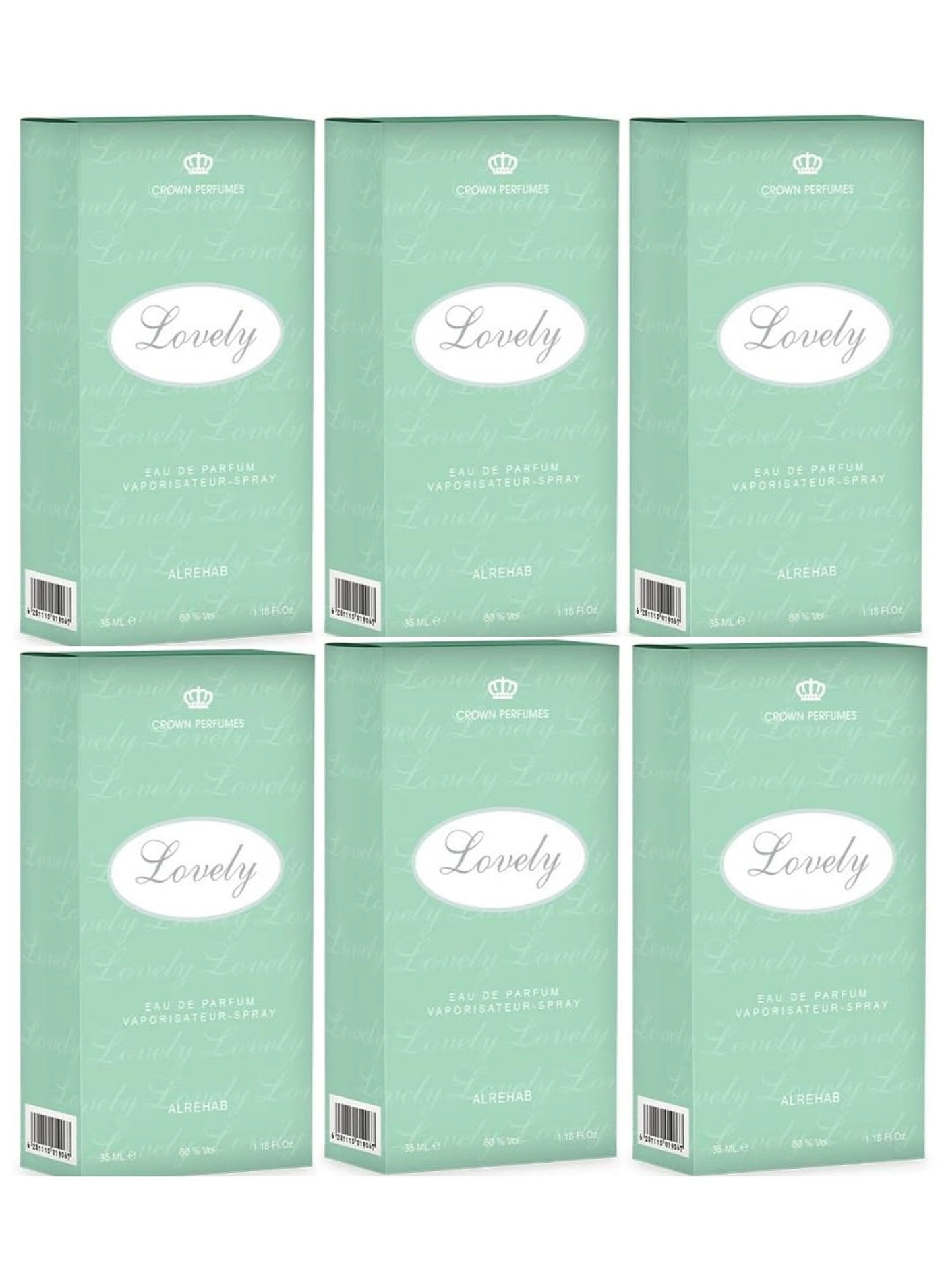 Al-Rehab Perfumes Lovely Natural Eau de Parfum 35ml Pack