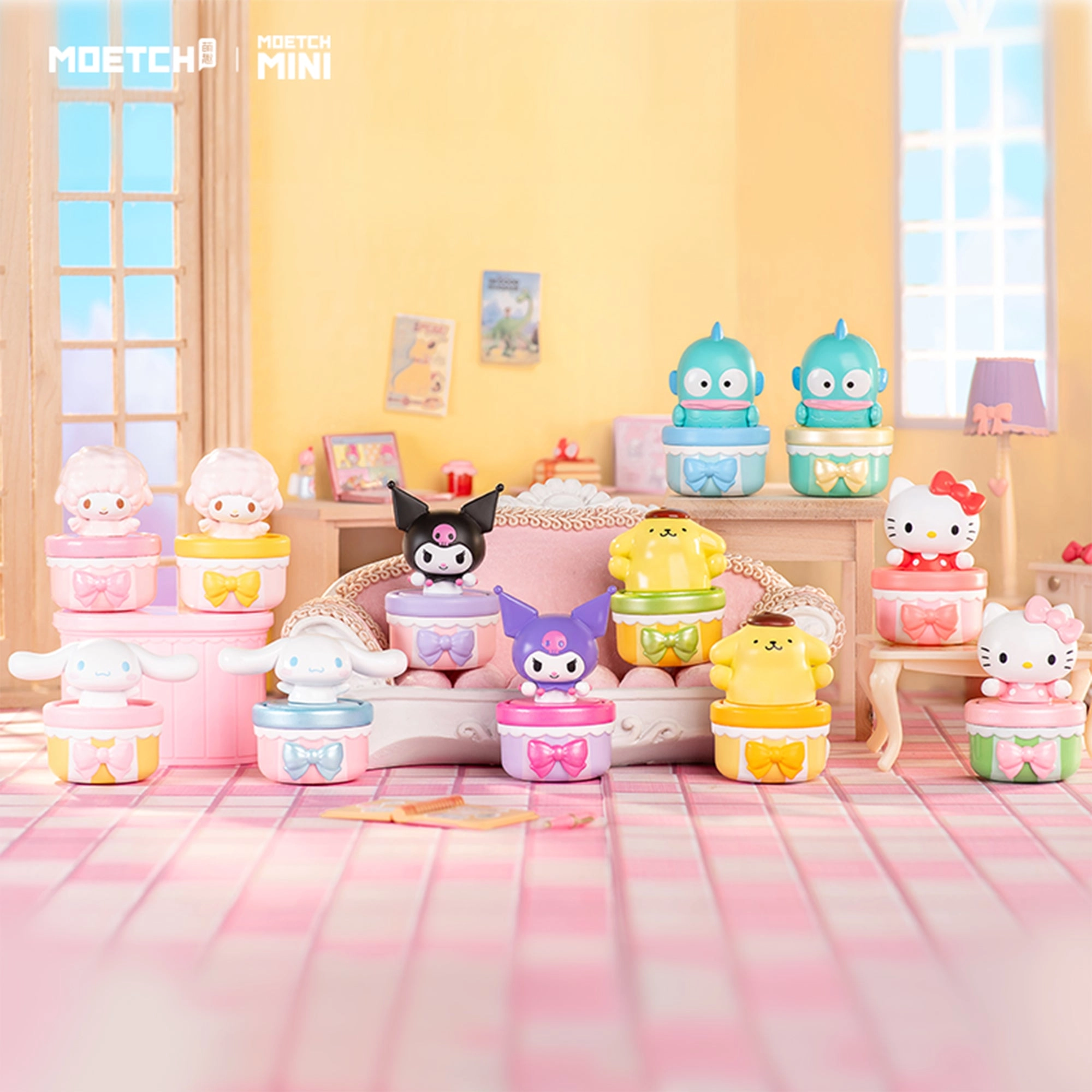 Pounding Hearts Series - Moetch Bean - 15+ Hello Kitty, My Melody, Kuromi, Cinnamoroll 1 pc (9 cm) (B364118)