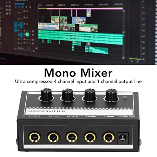 Headphone Amplifier - 4 in 1 Out Individual Volume Control Low Noise