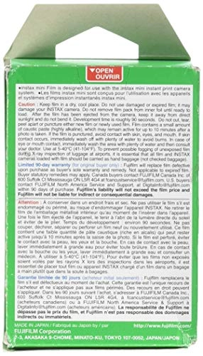 Instax Mini Instant Film - 40 Sheets + 6AVE Microfiber Cleaning Cloth