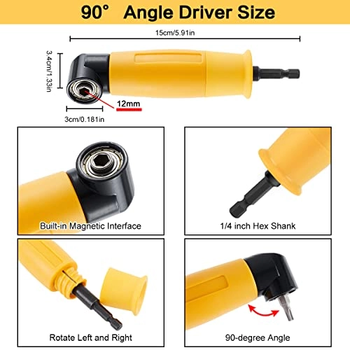 Angle Drill Adapter - 90/105 Degree 5PCS