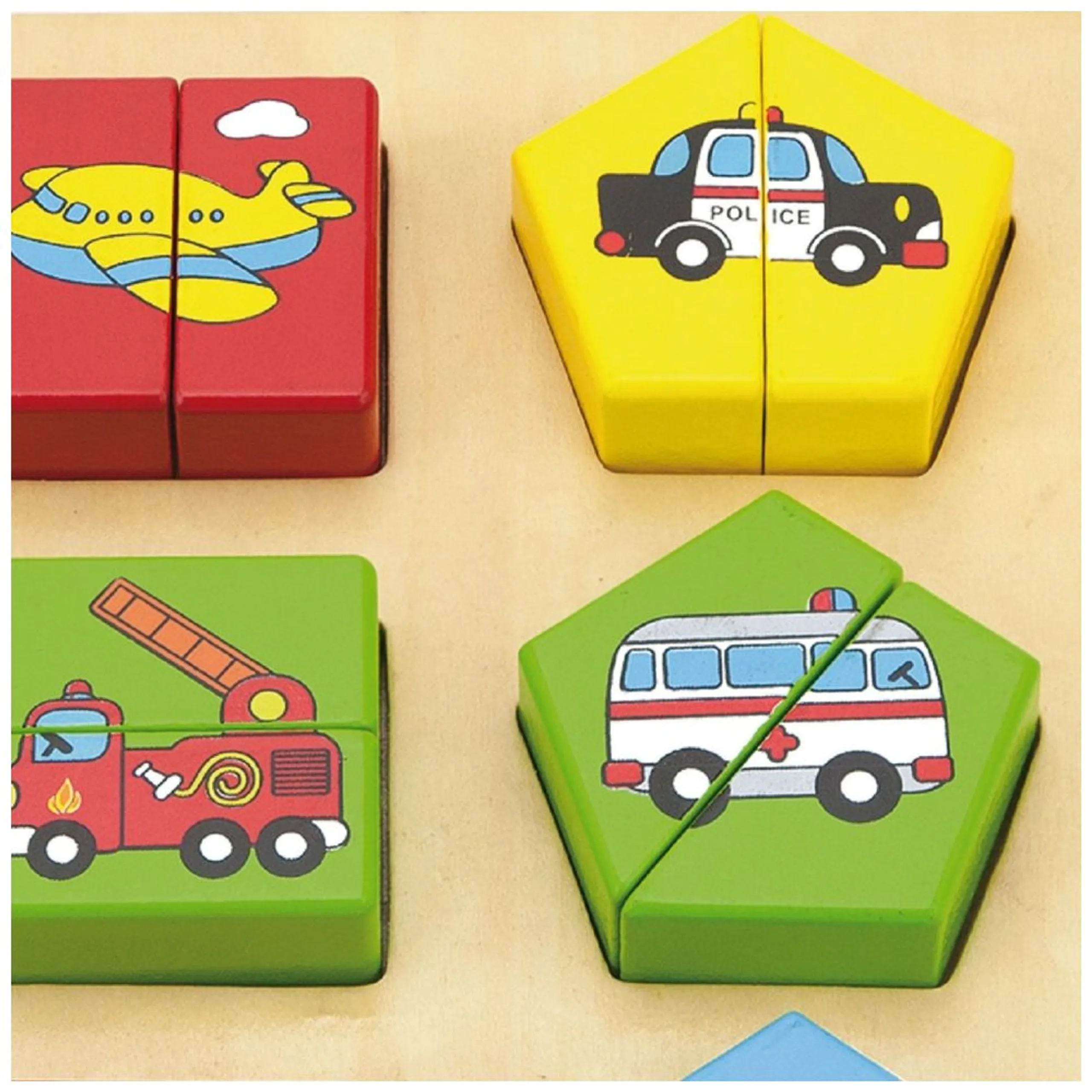 Vehicles Shape Block Puzzle - 18 pcs