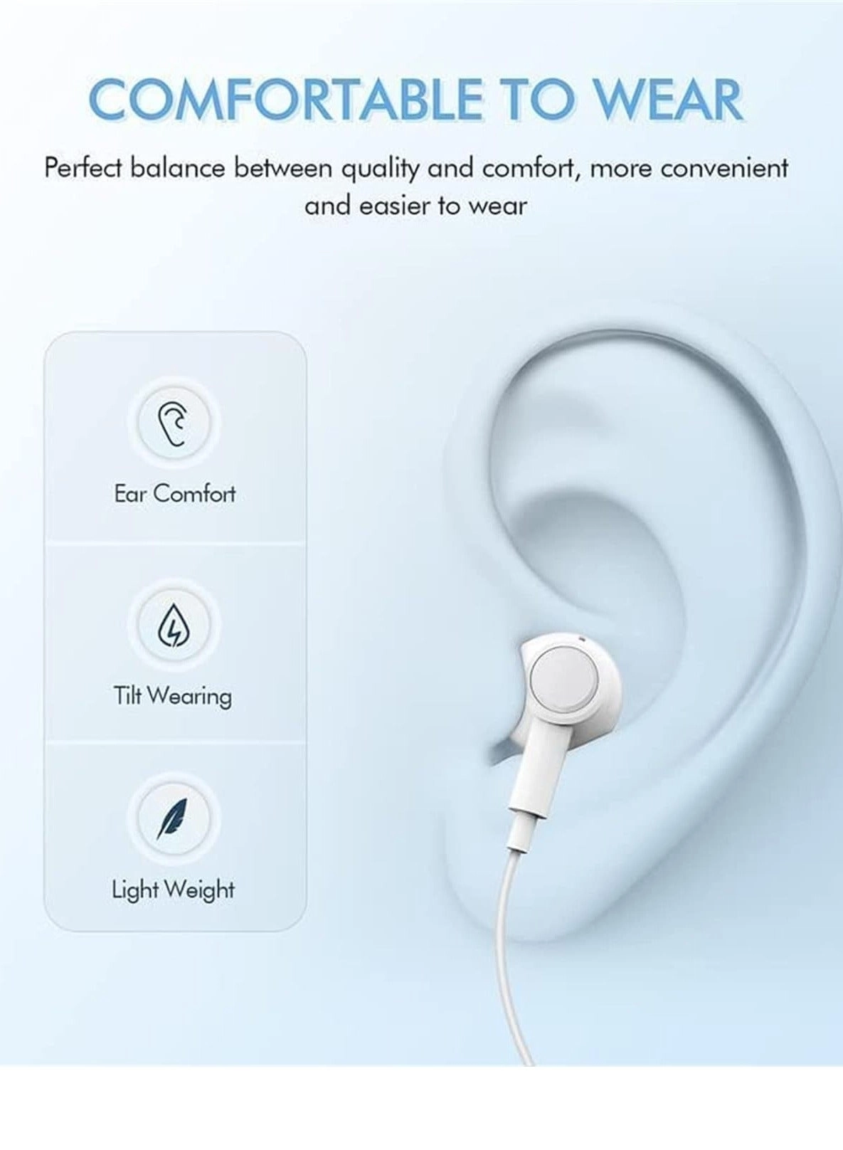 UAE787744 Wired Earbud 2 Pack