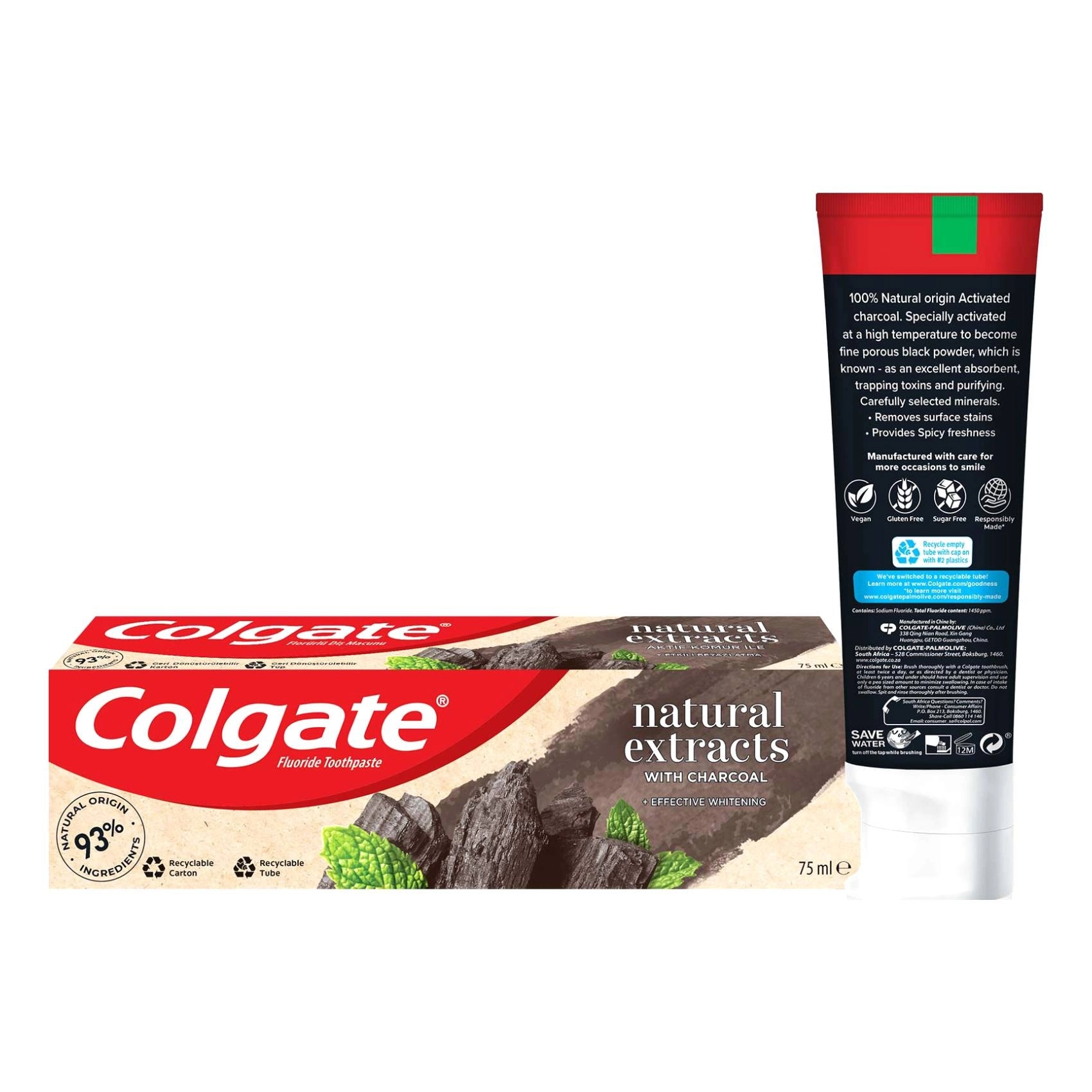 Natural Extracts Charcoal Toothpaste 75ml