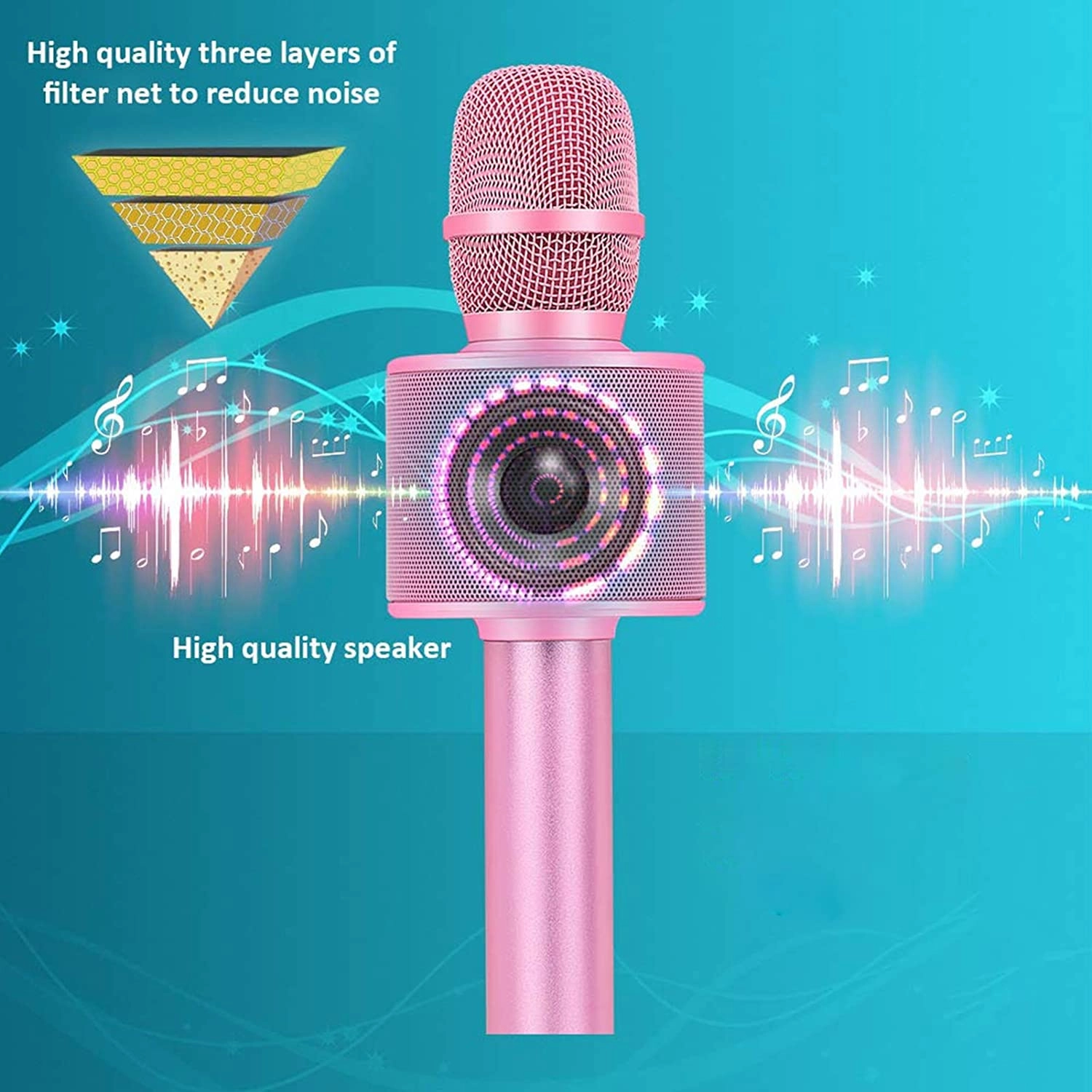 Q37 Wireless+3.5mm-Mini-Jack+USB Microphone
