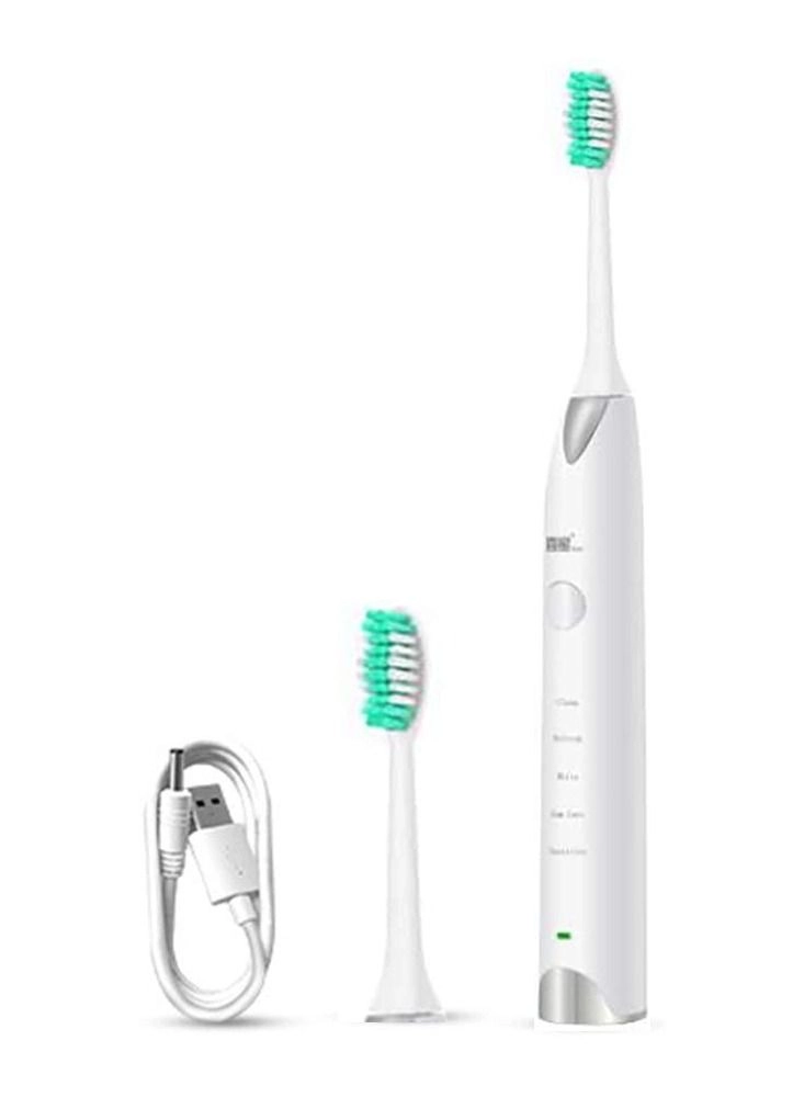 Sonic Electric Toothbrush - USB Rechargeable White/Silver
