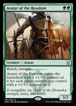 Magic: the Gathering Avatar of the Resolute (175264) - Dragons of Tarkir - single individual card