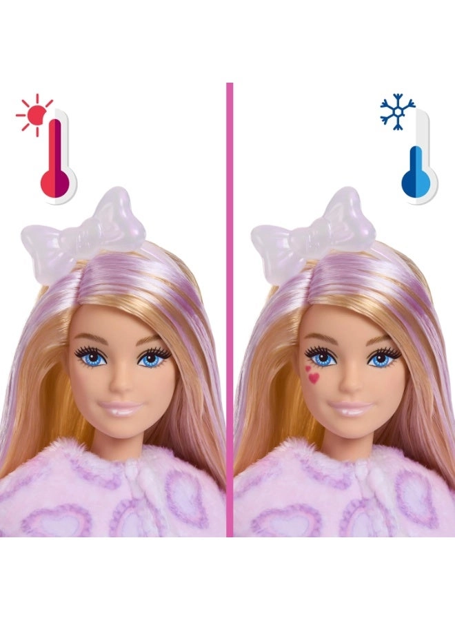 Barbie Cutie Reveal - JJP64 + Cuddly Series Kitten - 10 Surprises
