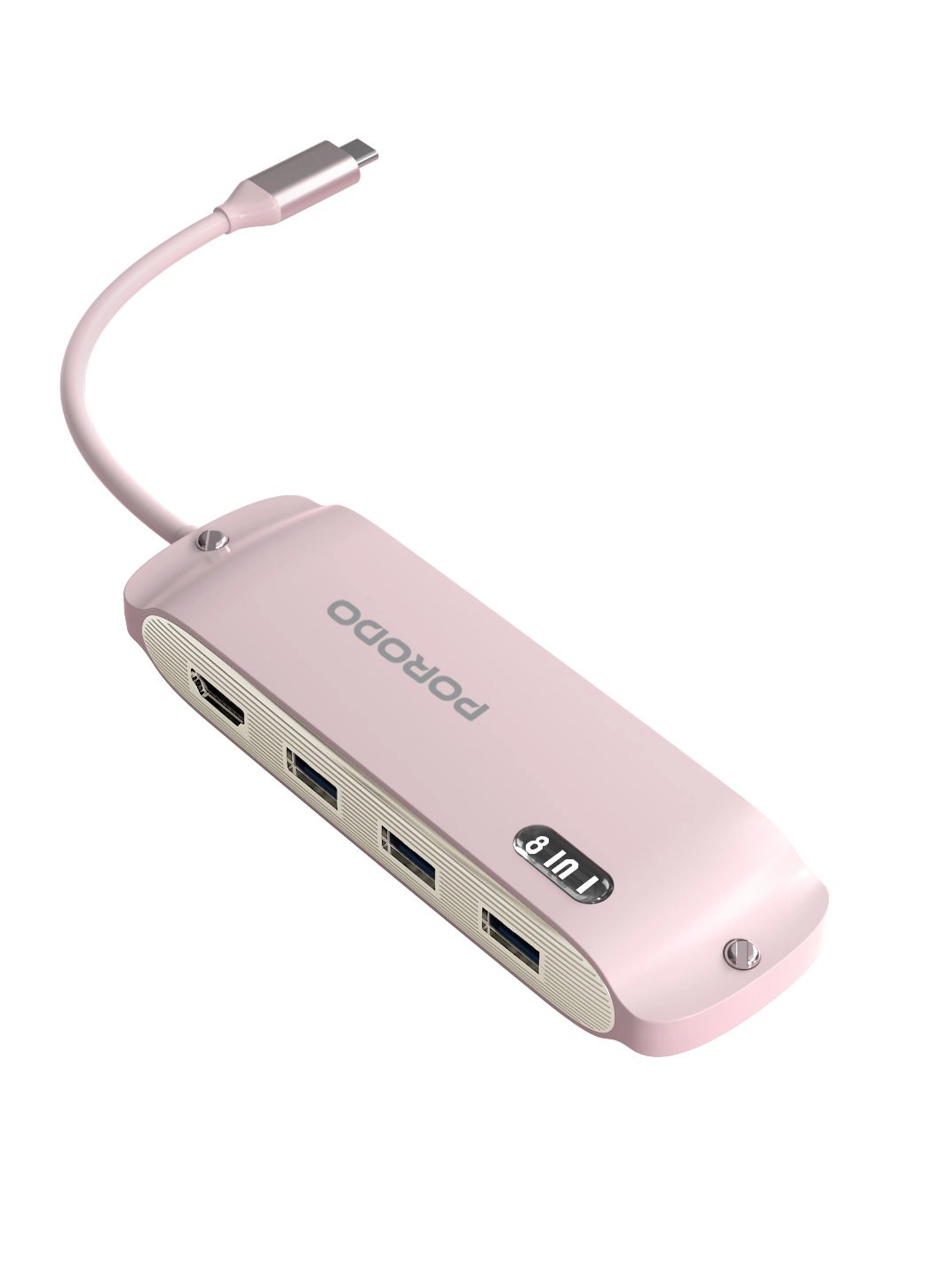 Porodo 8-in-1 Multi-Port USB Hub