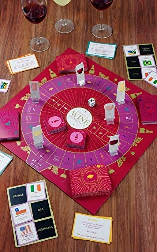 Wine Themed Trivia Board Game - English 18+