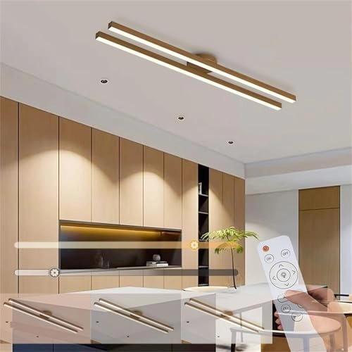 Modern Long LED Dimmable Ceiling Light - 2700K/4500K/6500K