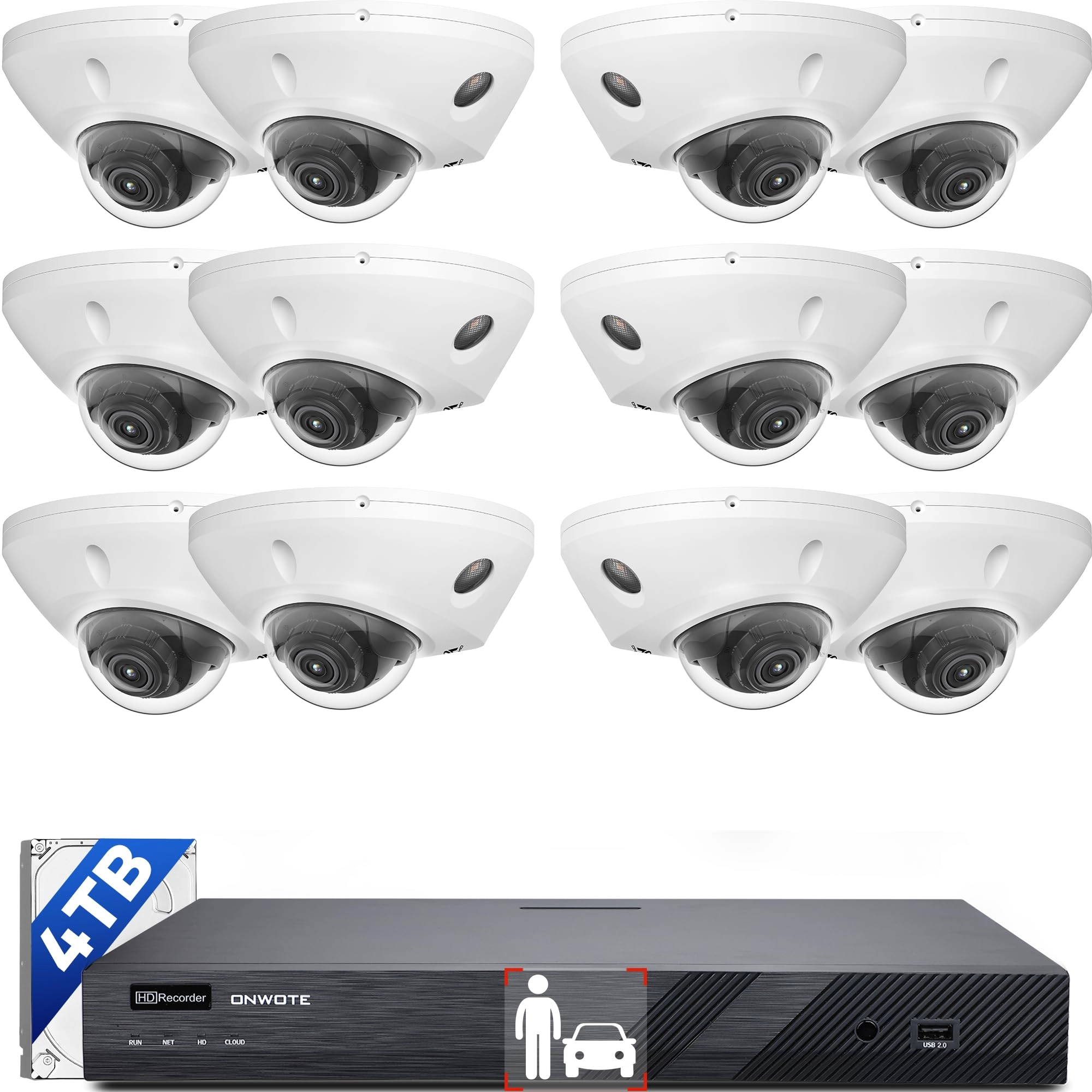 NVR PoE Security Camera System - 16 Channel