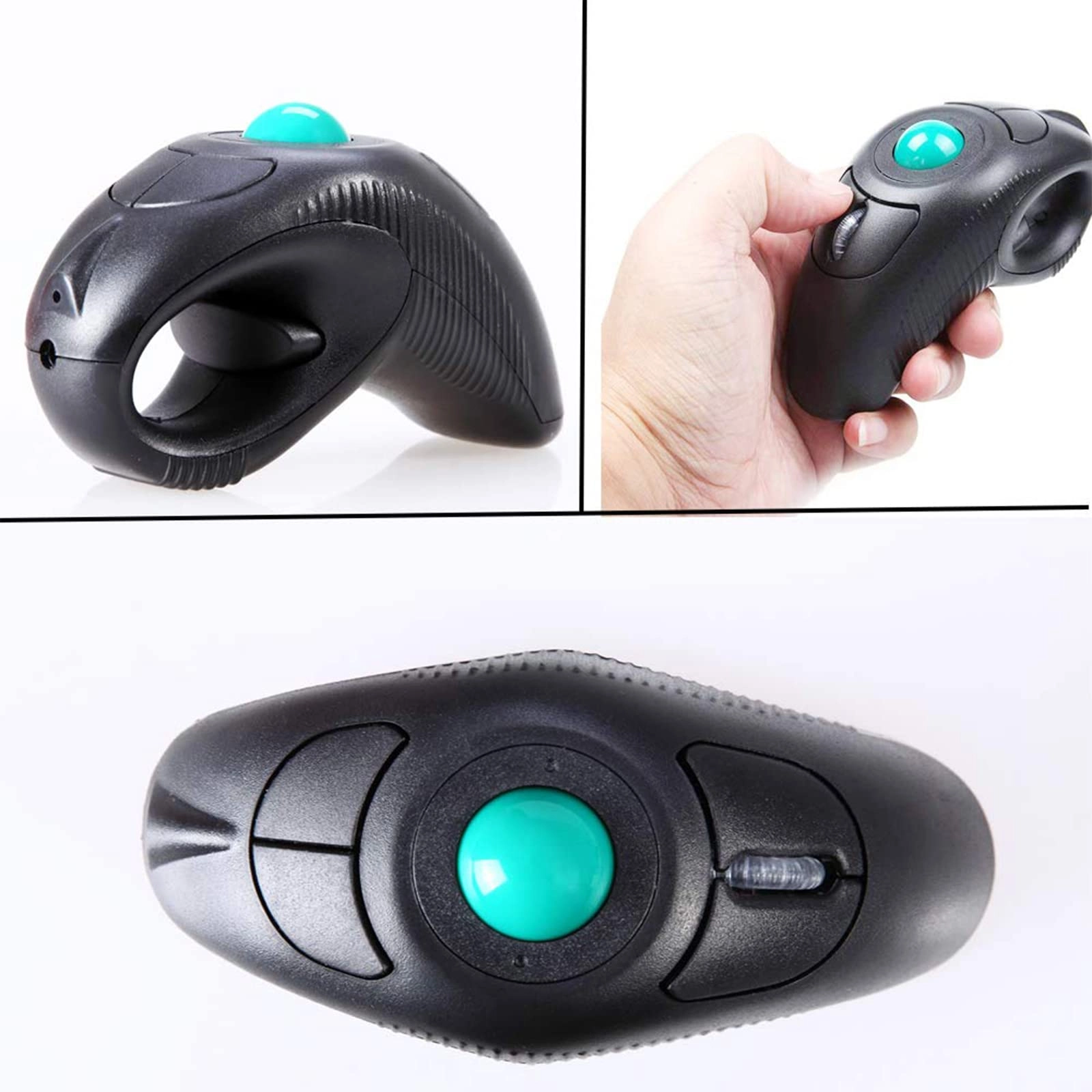 Ergonomic Handheld Trackball Mouse - Wireless