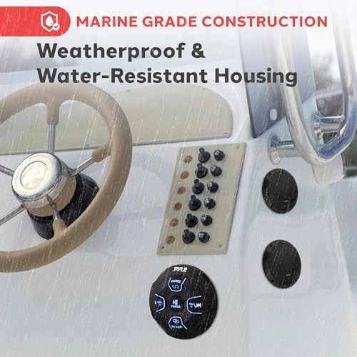 Low-Profile Waterproof Marine Speakers - 6.5 Inch 240W