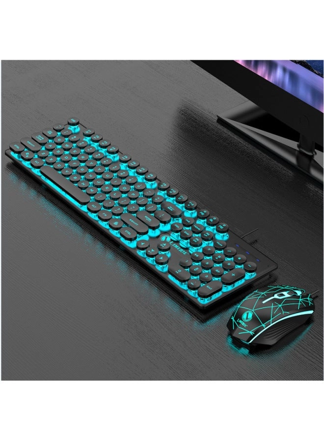 Zhaoyin Steampunk Keyboard And Mouse Suit - Wired