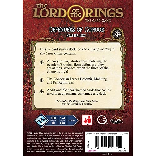 Lord of the Rings LCG: Gondor Defenders Starter Deck - Card Game