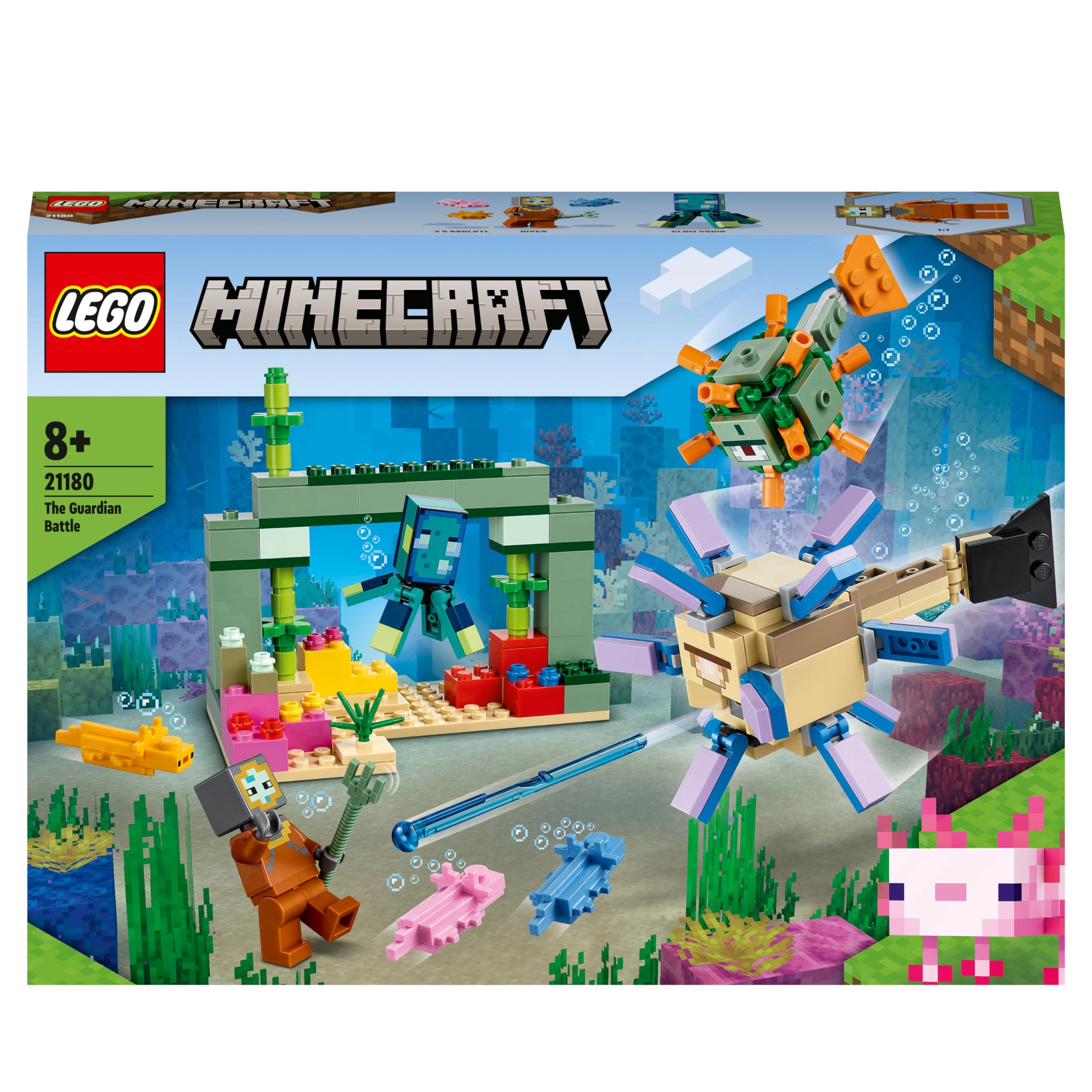 LEGO Minecraft The Guardian Battle (21180) - Underwater Ocean