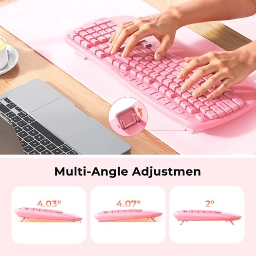 Wireless Ergonomic Keyboard - Mac/Windows USB-A/USB-C