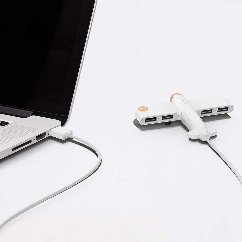 USB 2.0 Hub - 4 Ports Airplane shape