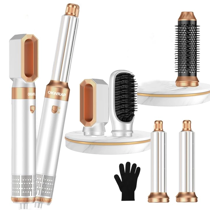 5 in 1 Hair Dryer Brush Set - Gold 700 watts