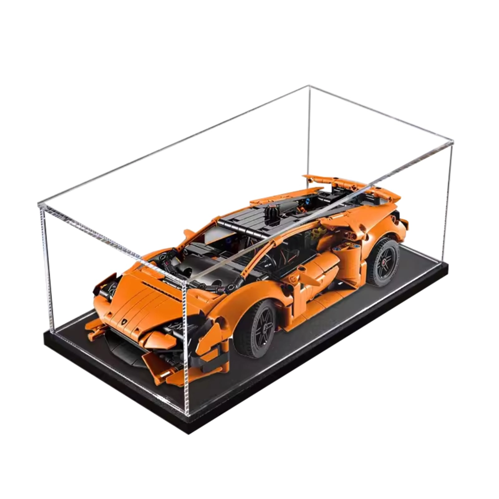 SUNHON Figures Display Box (42196) - 35x15x10cm Acrylic Black+3mm