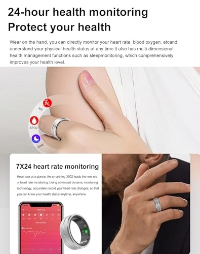 Smart Ring - 19MM Waterproof Health Tracker