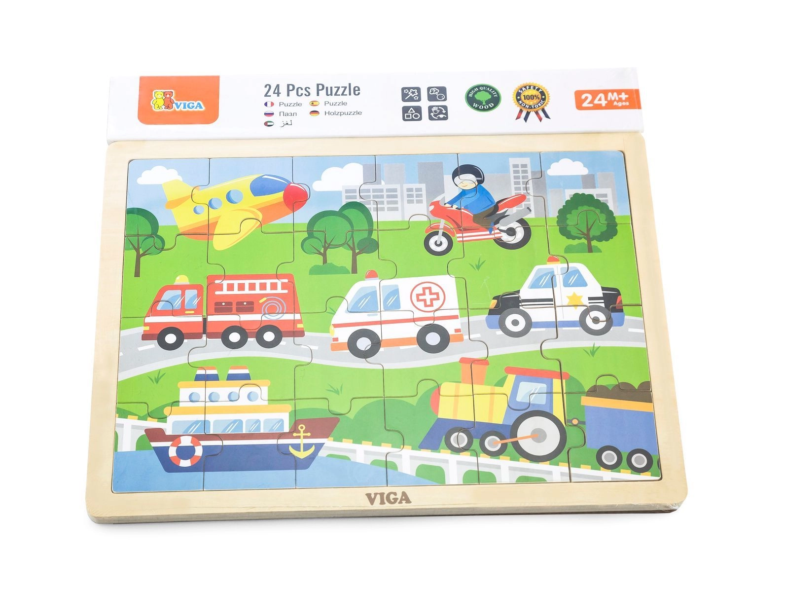 Vehicles Puzzle (SW-51462) - 24 pcs