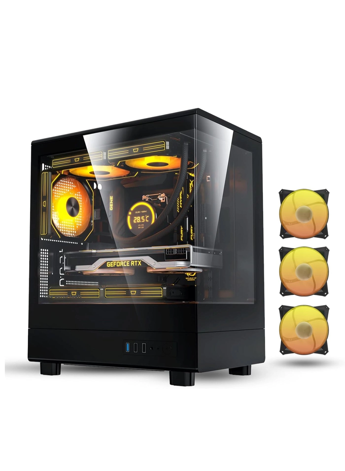 DB330M - Tempered Glass Side Panel Mid Tower