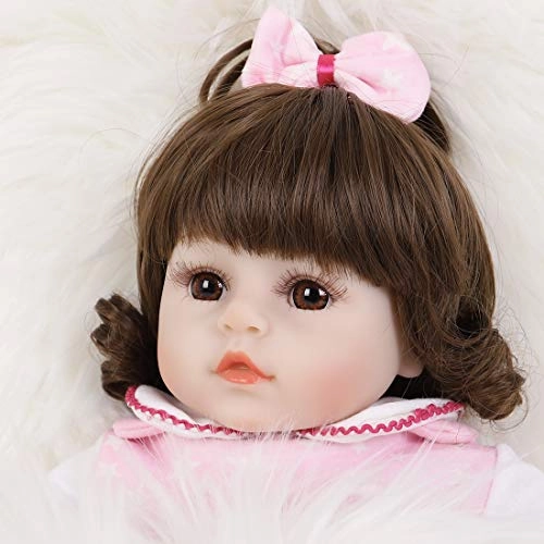 Reborn Baby Doll - 16 inch Vinyl Silicone girl Ages 3+ Gift Set