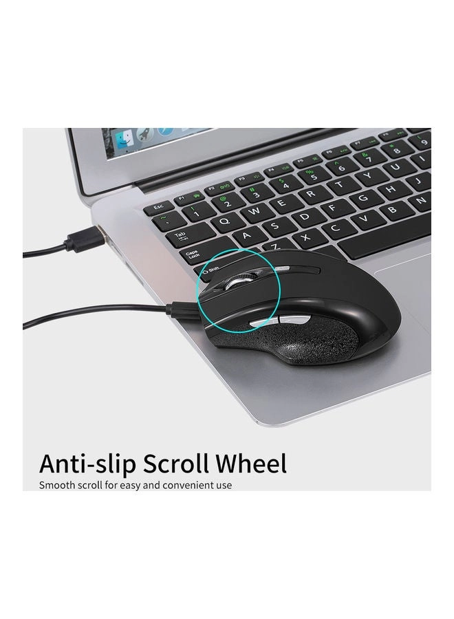 Ergonomic RGB Wireless Gaming Mouse - Wireless
