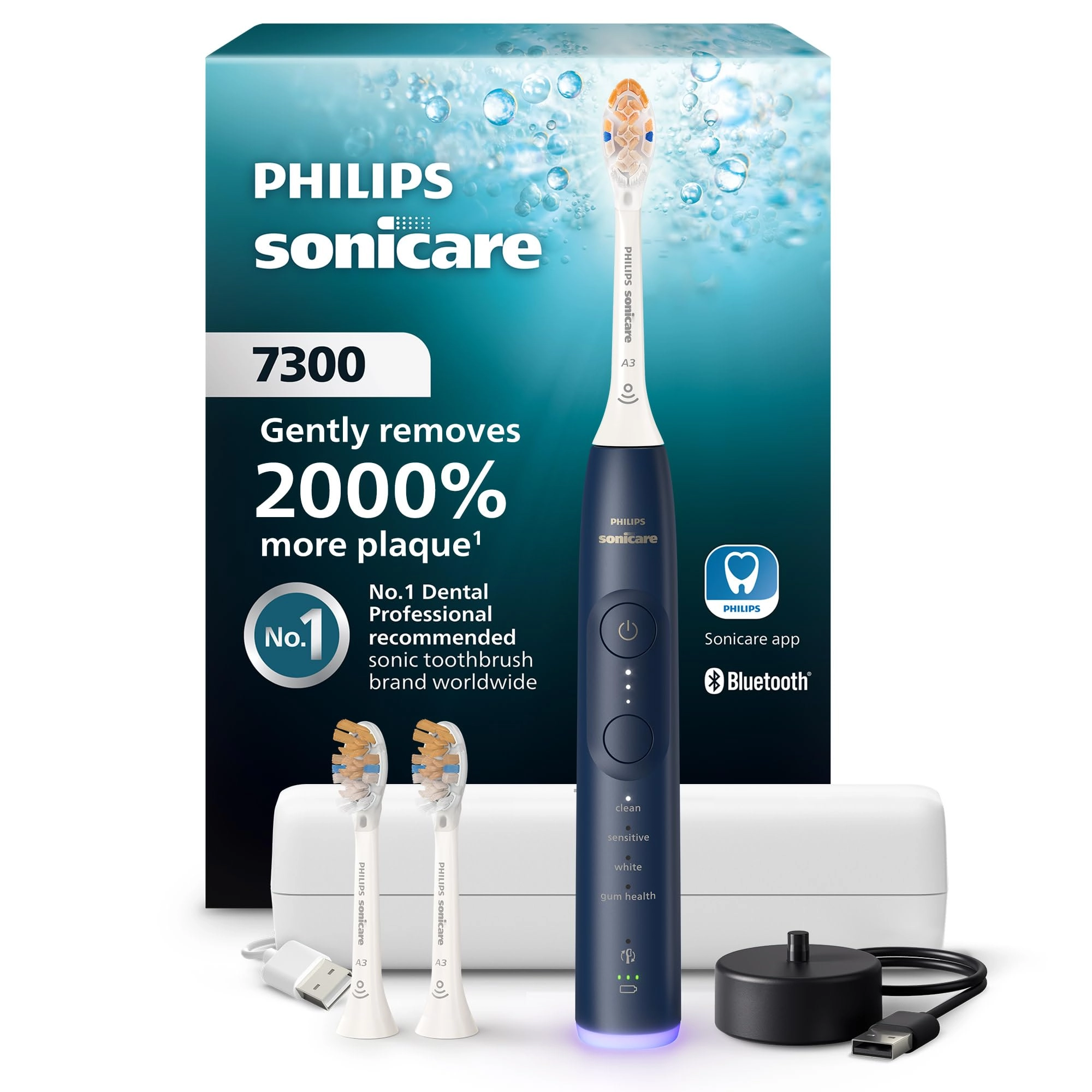 7300 Series - Electric Toothbrush 21-Day Runtime Navy Blue
