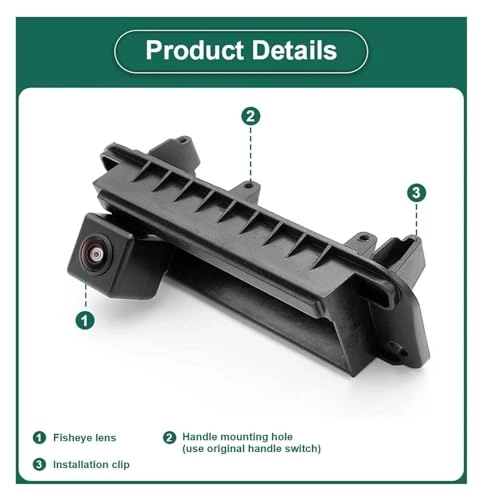 Rear View Camera Fisheye - Night vision Wired 1080P