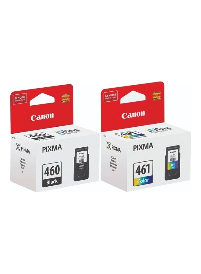 Canon PG460 Standard Yield Black + CL461 Standard Yield Multicolor