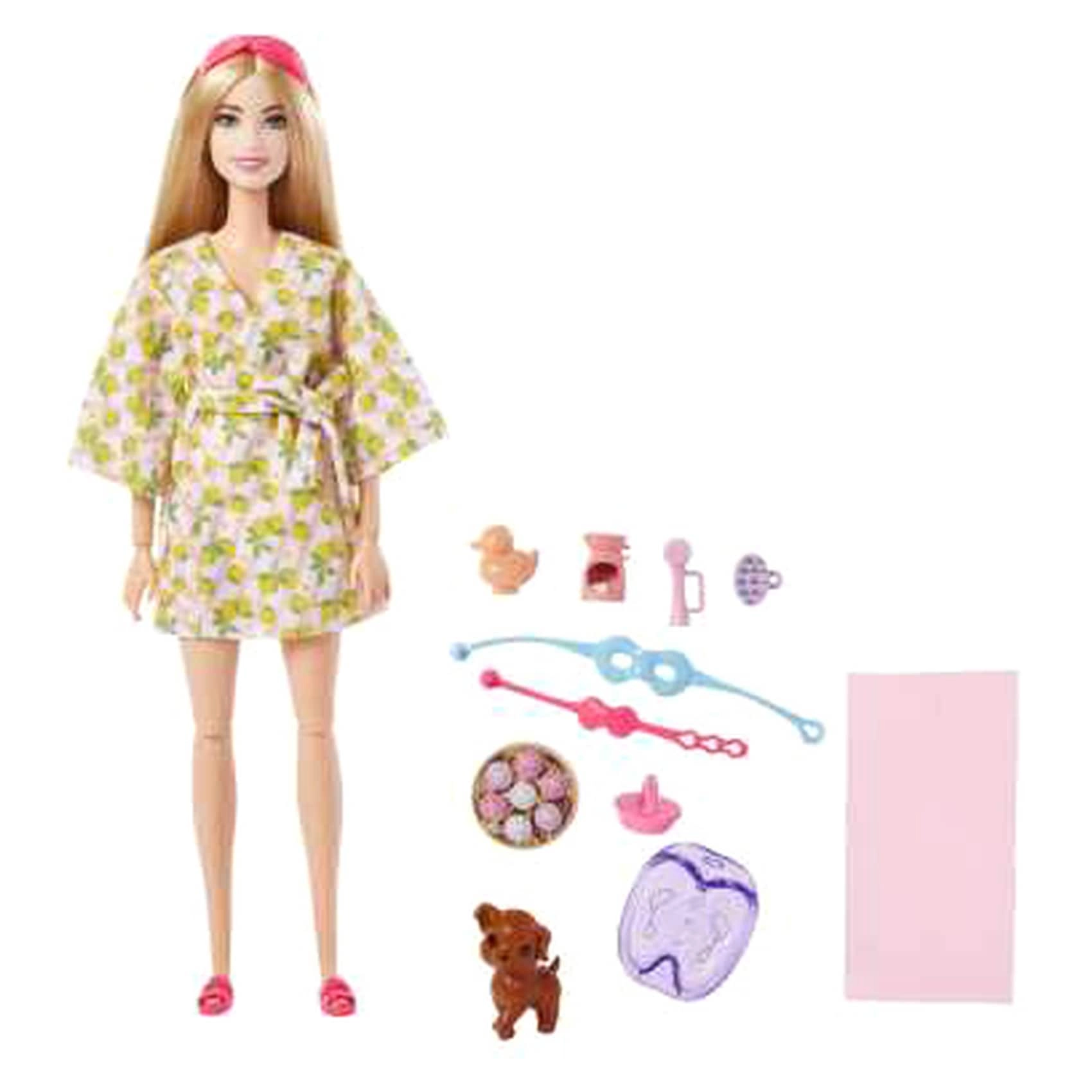 Barbie Doll with Puppy - Self-Care Spa Day 11 joints Ages 36+