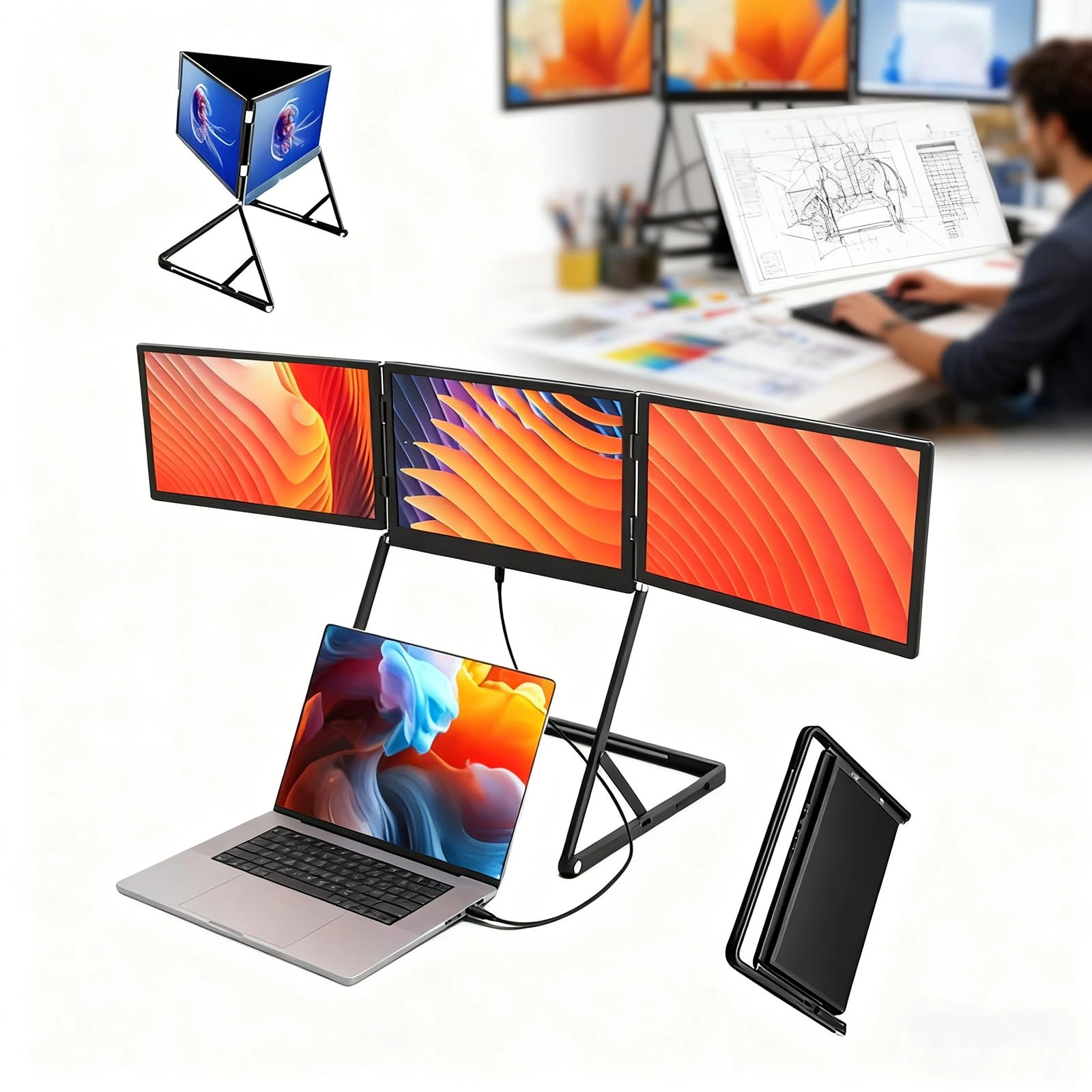 Gavscient Laptop Screen Extender 2rrrt-963628 - 15.6-inch 1080P IPS