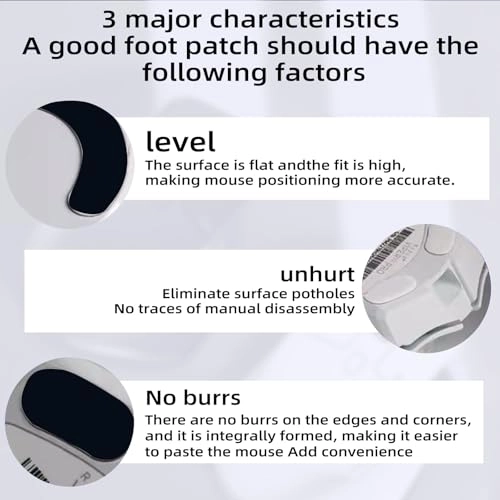 Mouse Feet Sticker - Logitech MX Master 3 / 3S Teflon Black