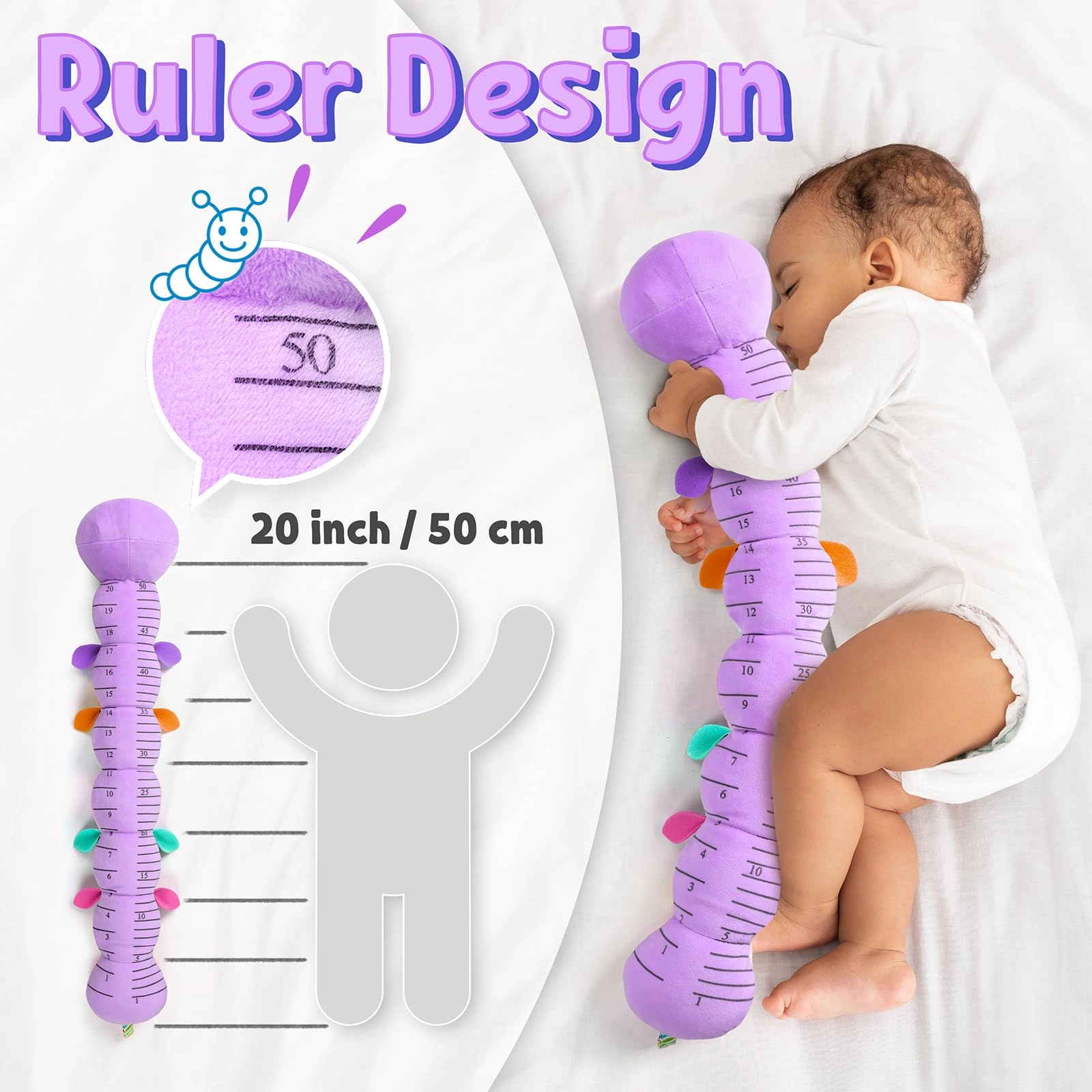 Musical Caterpillar - 6-12 Months Plush, Cotton Animal 1.0 Count