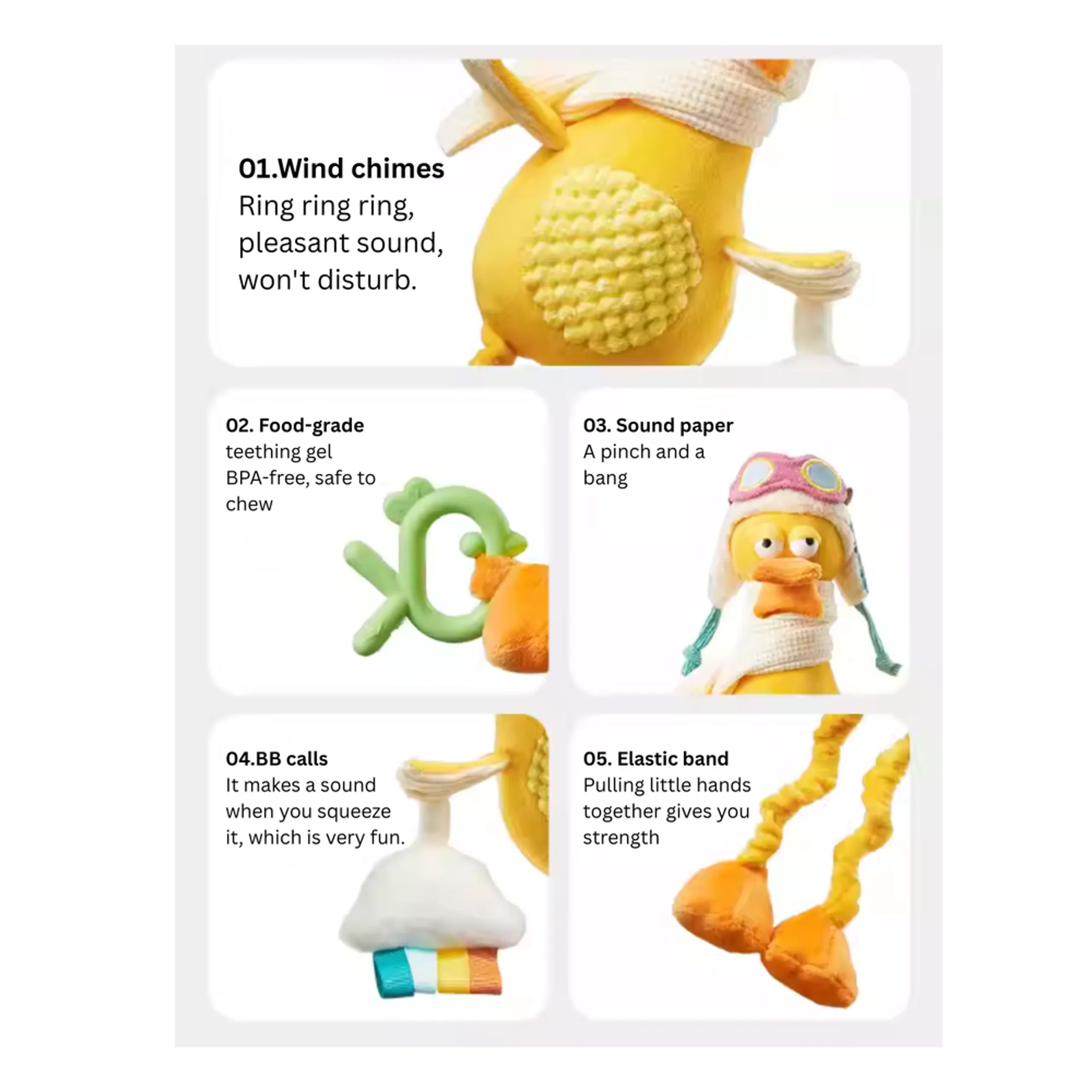 Hanging Ornament Duck - 0 months
