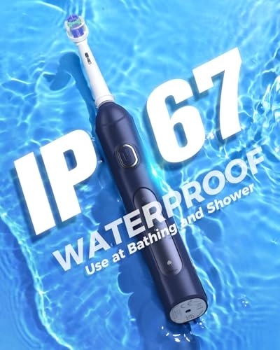 Rotating Electric Toothbrush - 8 Brush Heads 4 Modes 25-Day Battery Life