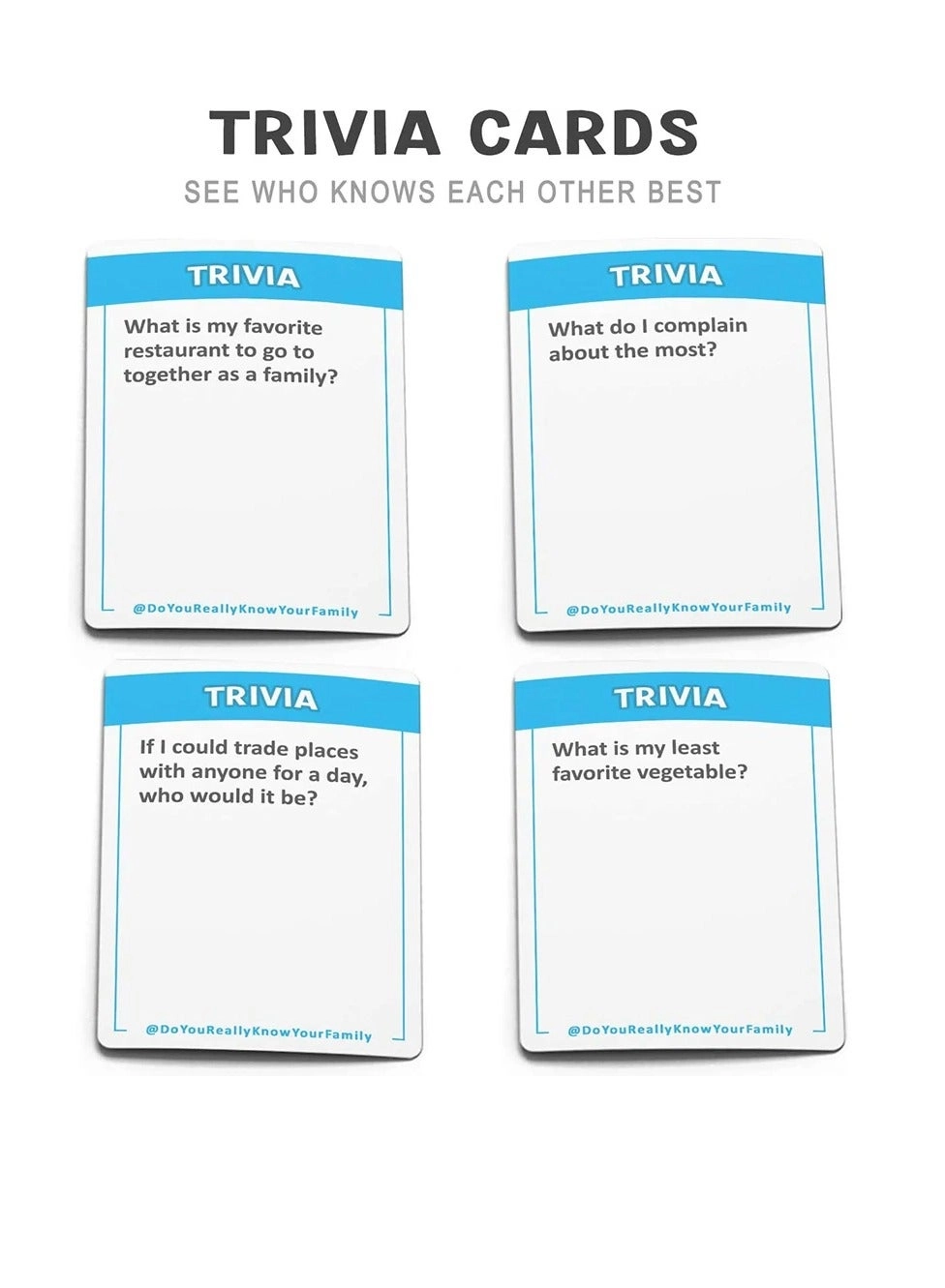 Do You Really Know Your Family? - Card Game