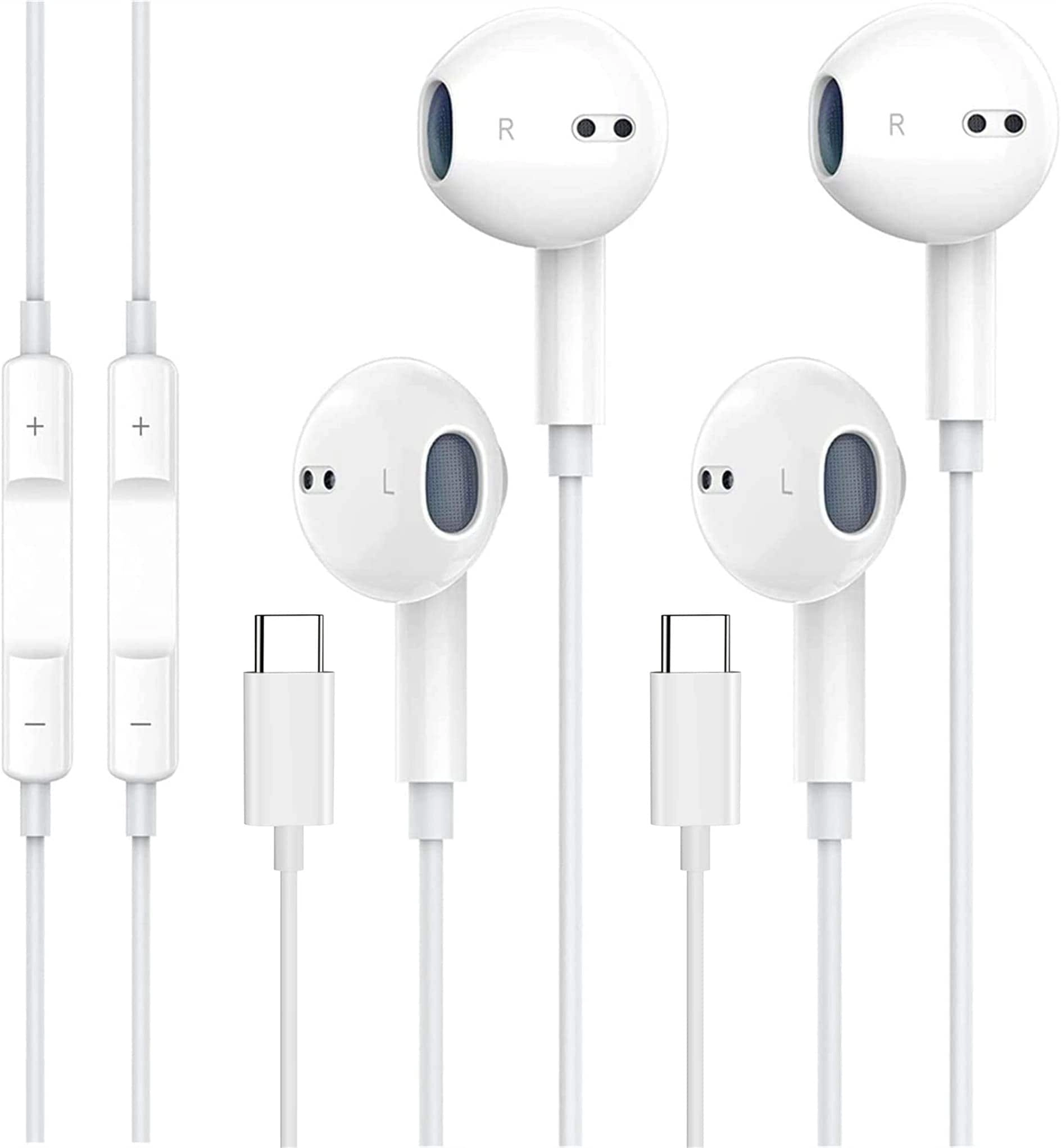 Akzun Trading USB C Headphones Wired Earbud 2 Pack