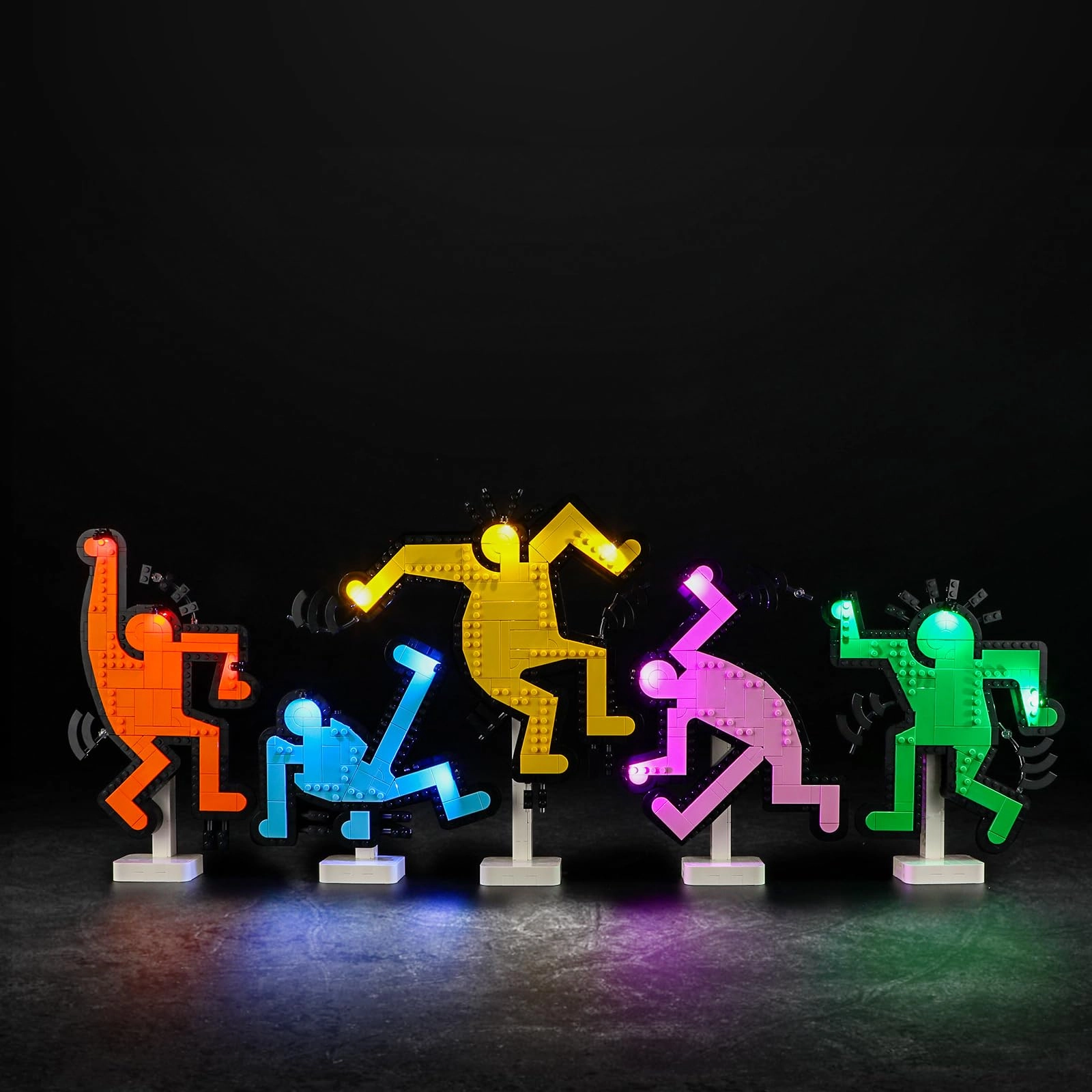 Vaodest Led Light for LEGO Keith Haring Dancing Figures 31216